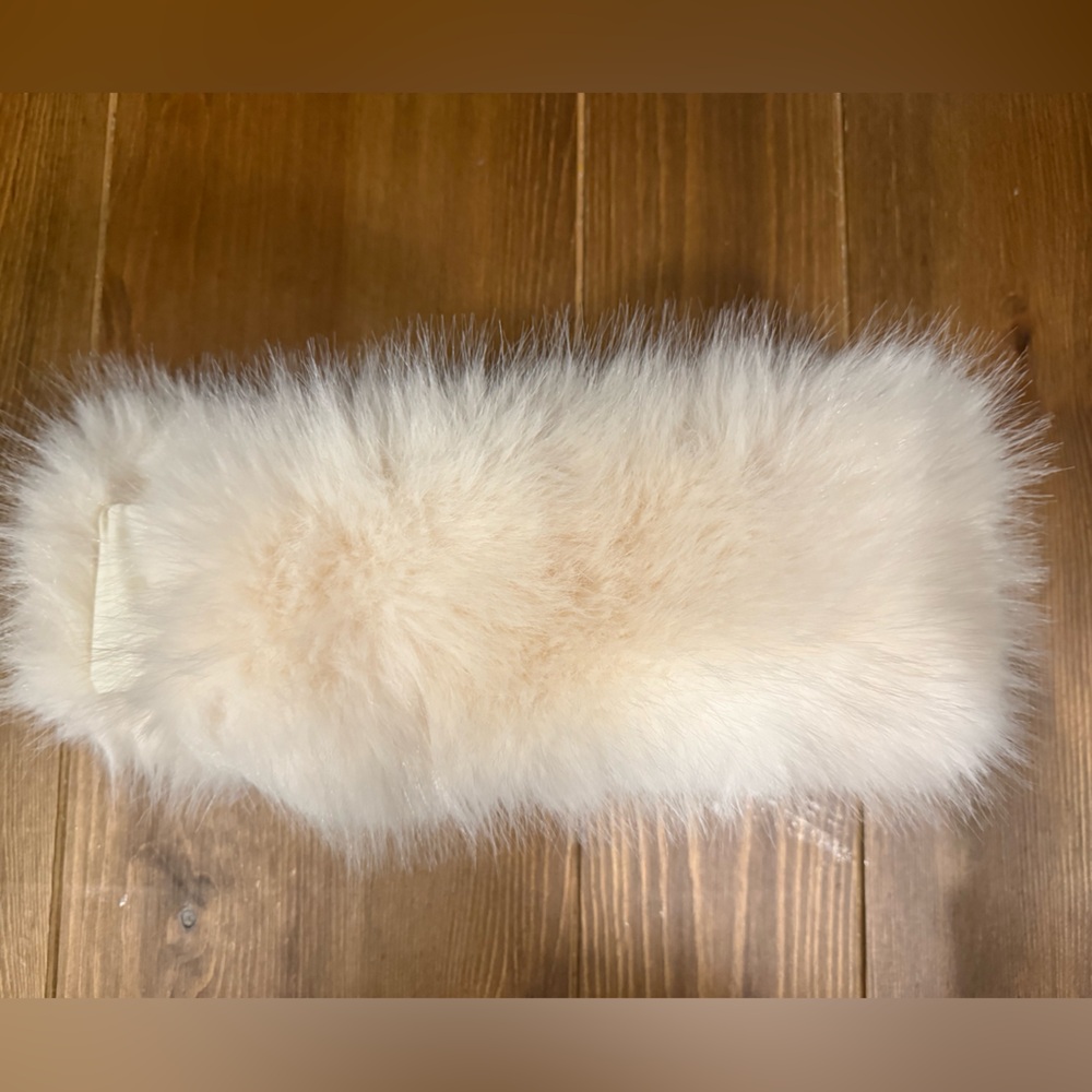 White Faux Fur Headband